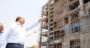 मुख्य सचिव द्वारा निर्माणाधीन नवीन सचिवालय भवन के निर्माण कार्यों का स्थलीय निरीक्षण