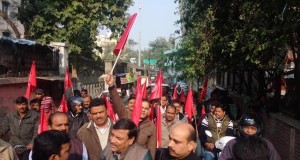 राज्य कर्मचारियों ने  पूरे प्रदेश में निकाली मोटर साइकिल रैली