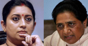 मायावती असंतुष्ट, बोलीं- सिर कलम का वादा पूरा करें ईरानी