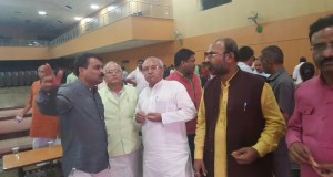 कार्यसमिति की बैठक स्थल के निरीक्षण को पहुंचे लक्ष्मीकांत वाजपेयी