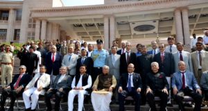 उच्च न्यायालय के नवीन भवन में कामकाज की शुरुआत राज्यपाल ने किया ध्वजारोहण, मुख्यमंत्री भी रहे कार्यक्रम में मौजूद