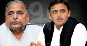 अखिलेश ने की मुलायम सिंह से मुलाकात, दिया अधिवेशन में शामिल होने का आमंत्रण