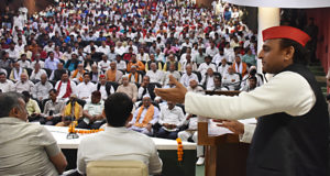 अब साइकिल-हाथी और शंख साथ-साथ रहेंगे, समाजवादियों को इस रिश्ते को मजबूत करना होगा—- अखिलेश यादव
