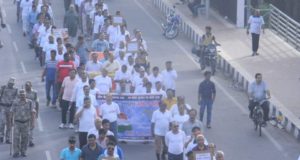 पदोन्नति में आरक्षण लागू करने के केन्द्र सरकार के आदेश के विरोध में चेतावनी दौड़ में सम्मिलित हुए हजारों लोग