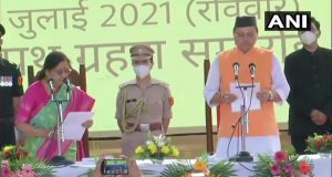 पुष्कर सिंह धामी ने उत्तराखंड के 11वें मुख्यमंत्री के रूप में  ली शपथ,  11 नेताओं को बनाया मंत्री