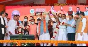 केंद्रीय गृहमंत्री अमित शाह ने सीएम योगी की तारीफ, बोले नब्बे प्रतिशत वायदें यूपी में हुए पूरे