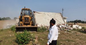 LDA ने अम्मार ग्रीन सिटी की अवैध प्लाटिंग को ध्वस्त किया