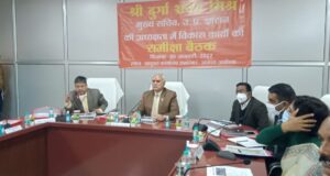 मुख्य सचिव दुर्गा शंकर मिश्र ने कहा कि अयोध्या का विकास रामायणकालीन एवं भगवान राम के चरित्र एवं आदर्शों के आधार पर करना है