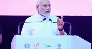 प्रधानमंत्री ने ग्राउण्ड ब्रेकिंग सेरेमनी@3 का उद्घाटन करके प्रदेश में 80,224 करोड़ रु0 के निवेश की 1406 परियोजनाओं का शुभारम्भ किया