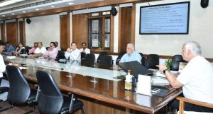 मुख्य सचिव की अध्यक्षता में डिजिटल क्राप सर्वे के लिए स्टेट लेवल स्टीयरिंग कमेटी की बैठक